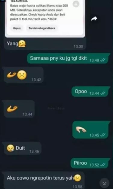 chat lucu teman pinjam duit Berbagai sumber