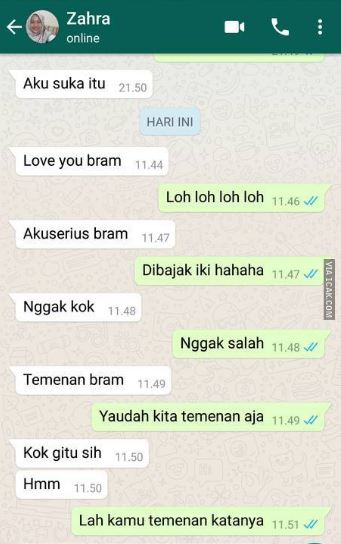 Chat lucu cowok nolak cewek Berbagai sumber Chat lucu cowok nolak cewek Berbagai sumber