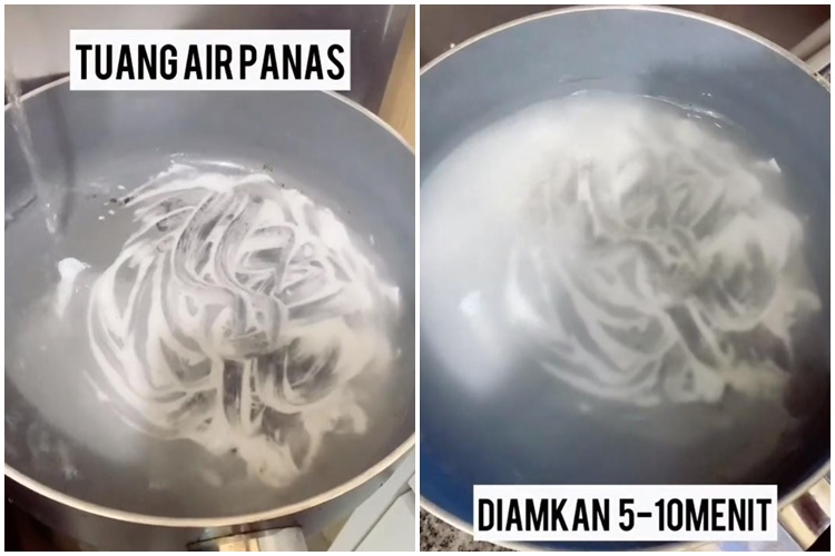 Cukup pakai 2 bahan, ini cara ampuh bersihkan kerak hitam di teflon