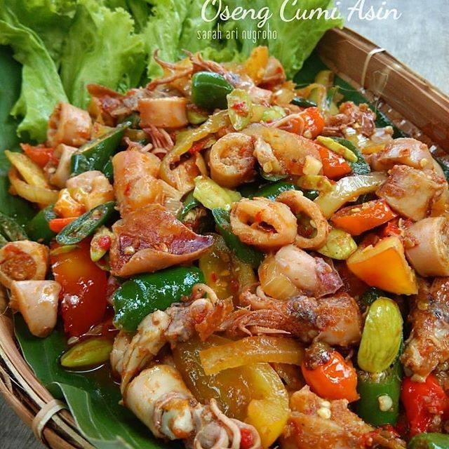 16 Resep oseng cumi pedas, nikmat dan mudah dibuat