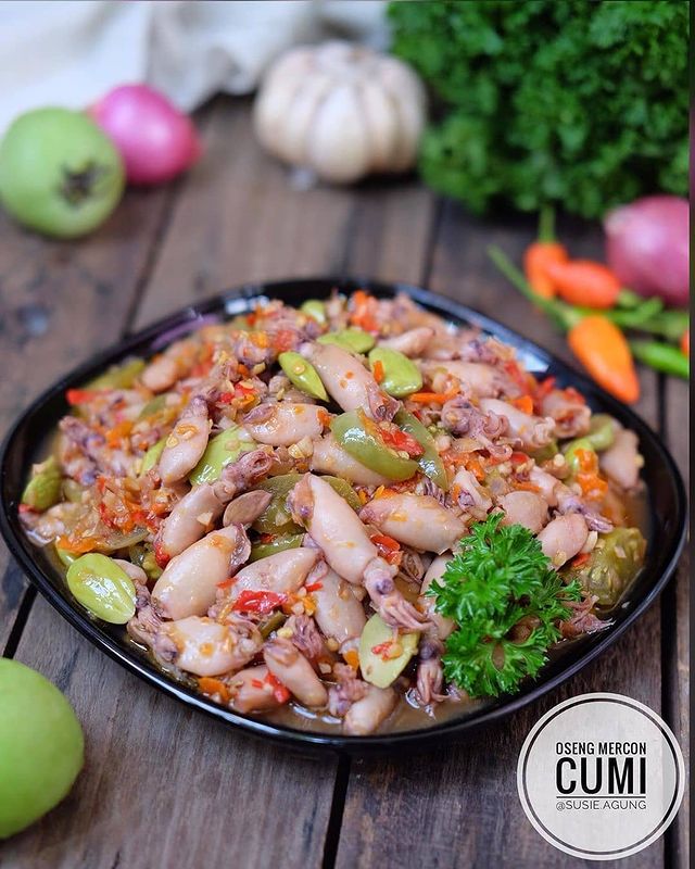 16 Resep oseng cumi pedas, nikmat dan mudah dibuat