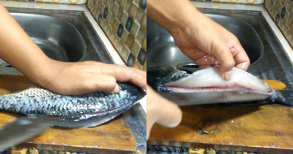 Tak perlu was-was lagi, ini cara sederhana menyiangi ikan mas agar isi perut bersih dan bebas duri