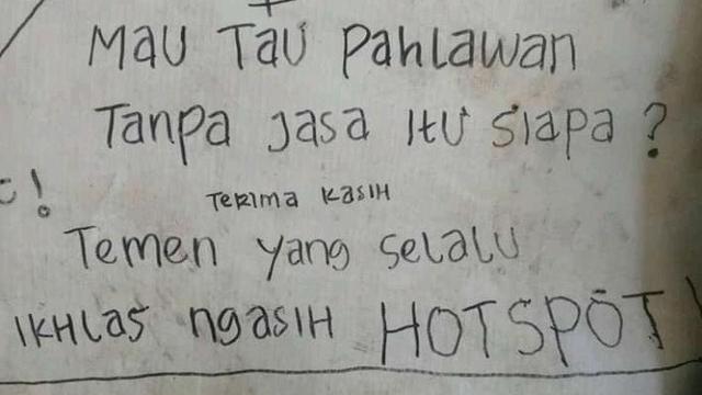 tulisan di tembok © berbagai sumber tulisan di tembok © berbagai sumber