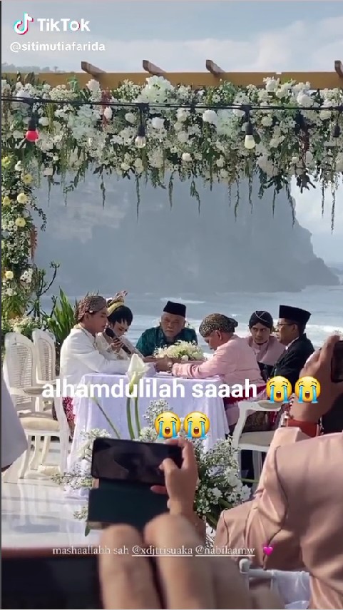 pernikahan tri suaka dan nabila maharani © berbagai sumber