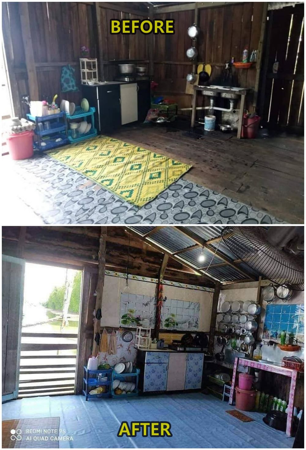 rumah apung isi tertata rapi © Facebook