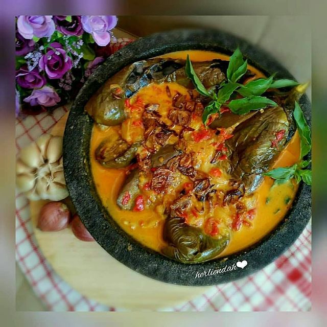 13 Resep olahan terong bakar santan lezat, sederhana, dan mudah dibuat