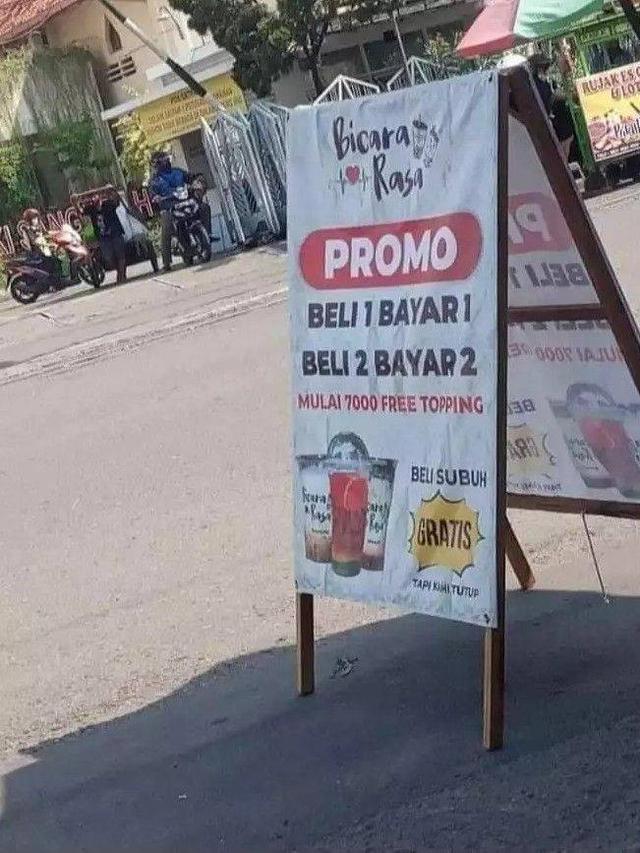 11 Potret kocak promo diskon ini malah bikin rugi © berbagai sumber