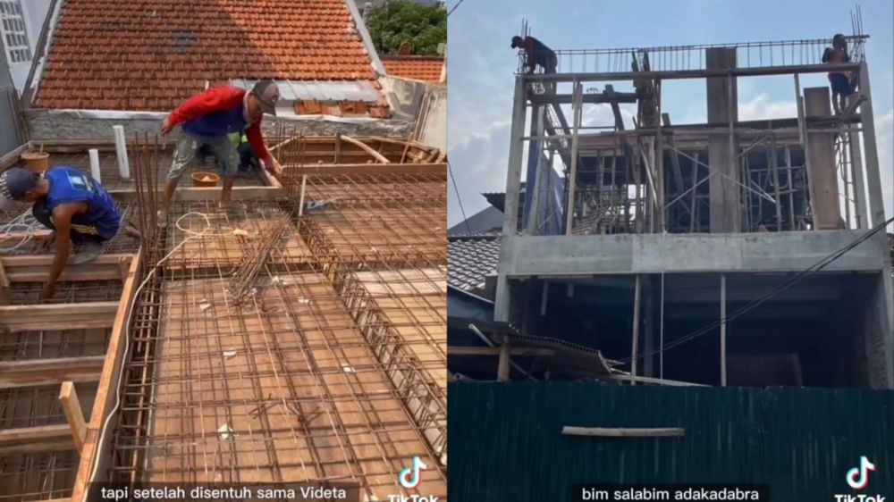 Rumah tua kecil seluas 6 meter ini disulap jadi bak hotel © TikTok Rumah tua kecil seluas 6 meter ini disulap jadi bak hotel © TikTok