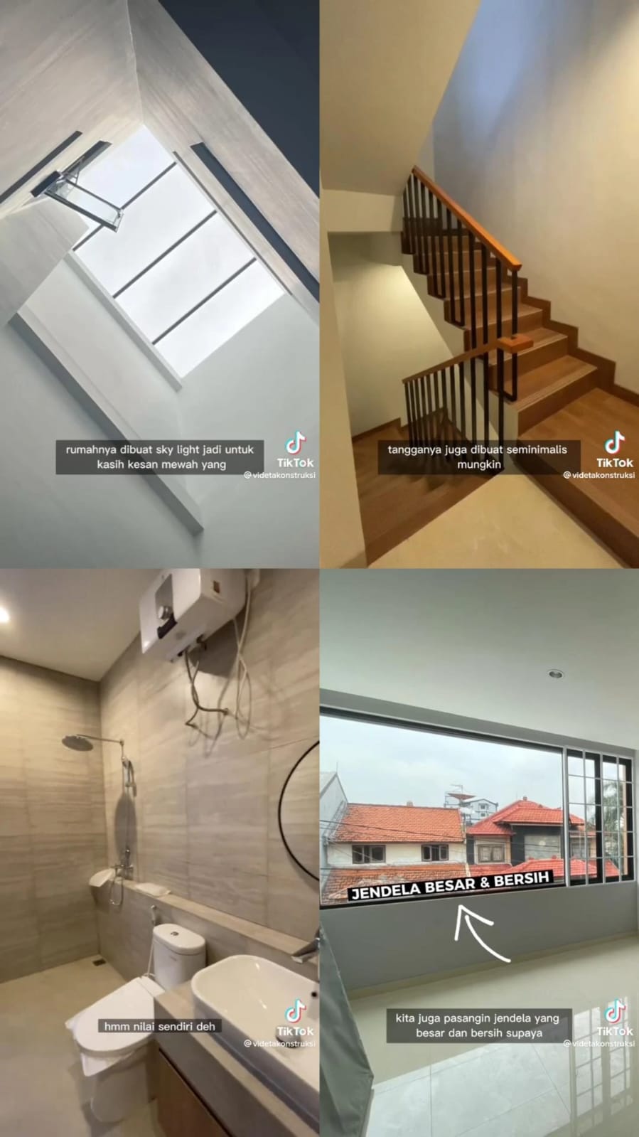 Rumah tua kecil seluas 6 meter ini disulap jadi bak hotel © TikTok Rumah tua kecil seluas 6 meter ini disulap jadi bak hotel © TikTok