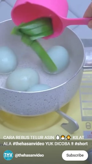 Trik merebus telur asin agar matang sempurna dan hemat gas, praktis hanya 5 menit