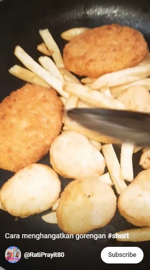 Cara hangatkan nugget dan kentang supaya kering dan tetap enak ini tak butuh microwave atau air fryer