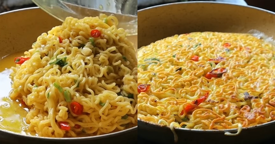 Trik mengolah omelet mi telur ala warmindo supaya kokoh dan antihambar