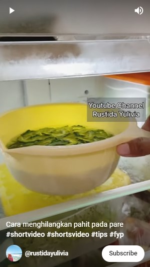 Cuma pakai 1 bahan dan tanpa diremas, ini cara praktis hilangkan rasa pahit pada pare