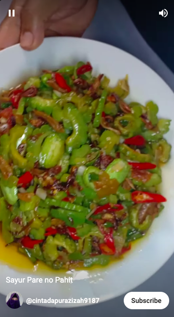 Tanpa perlu direbus dan diremas garam, ini trik masak tumisan pare yang enak dan antipahit