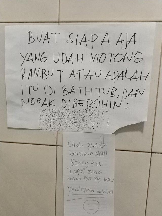 potret kocak peringatan di kos-kosan ini bisa bikin berantem © berbagai sumber