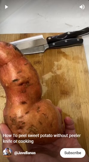 Tak perlu pakai pisau, begini cara mudah kupas ubi agar mulus dan isinya tak banyak terbuang