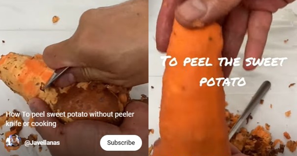 Tak perlu pakai pisau, begini cara mudah kupas ubi agar mulus dan isinya tak banyak terbuang