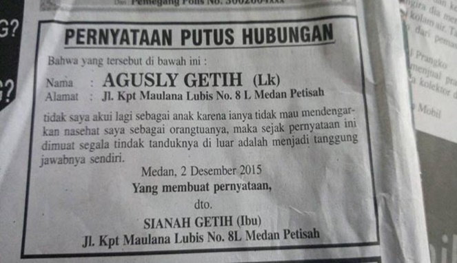 iklan di koran ini bikin nggak bisa berkata-kata © Instagram