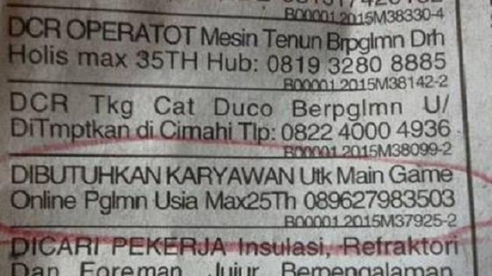 iklan di koran ini bikin nggak bisa berkata-kata © Instagram