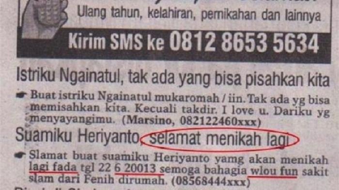 iklan di koran ini bikin nggak bisa berkata-kata © Instagram