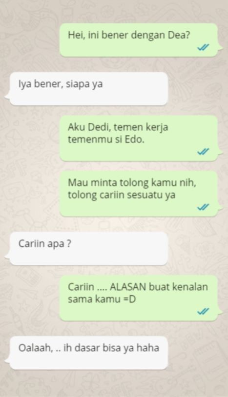 chat lucu baru kenalan © berbagai sumber chat lucu baru kenalan © berbagai sumber