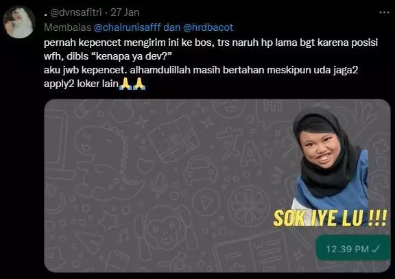 Chat lucu teman kerja Berbagai sumber Chat lucu teman kerja Berbagai sumber