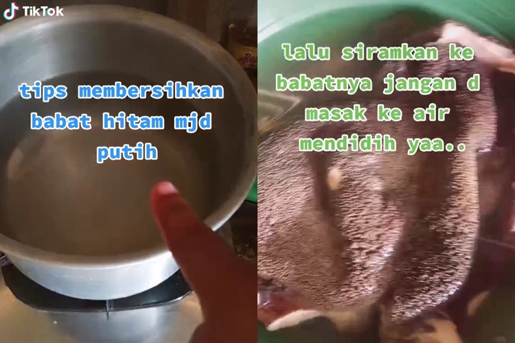 Tanpa kapur sirih dan garam, begini cara mencuci babat agar putih bersih pakai 1 bahan
