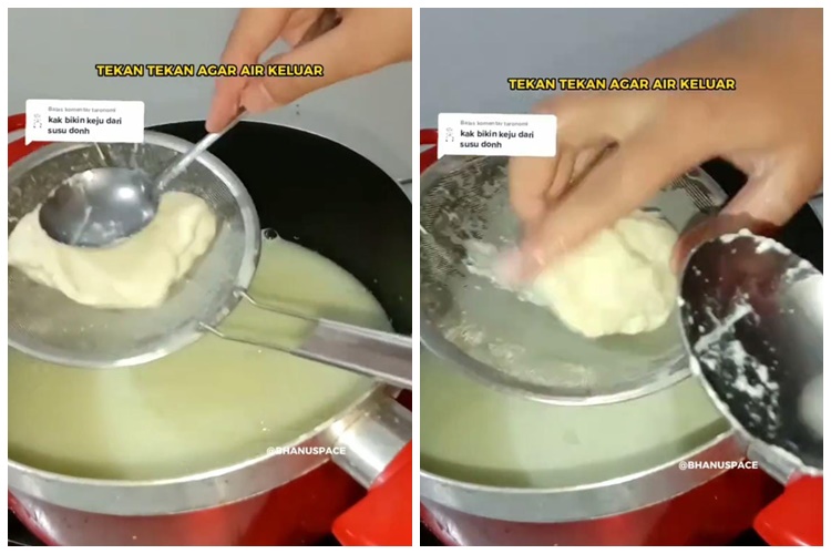 Bukan dicampur tepung tapioka, ini trik sederhana membuat keju mozarella cukup menggunakan 2 bahan