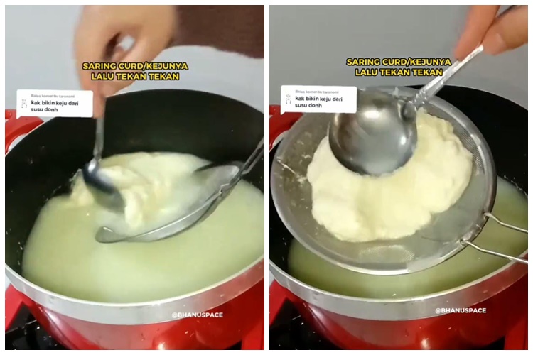 Bukan dicampur tepung tapioka, ini trik sederhana membuat keju mozarella cukup menggunakan 2 bahan