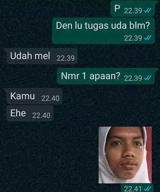 Chat lucu gagal baper Berbagai sumber