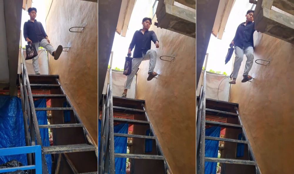 desain tangga bikin ngeri © TikTok