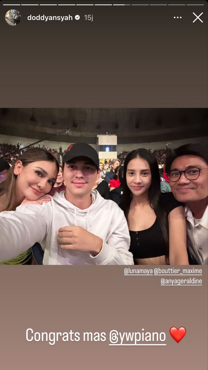 luna dan maxime nonton konser bareng © instagram