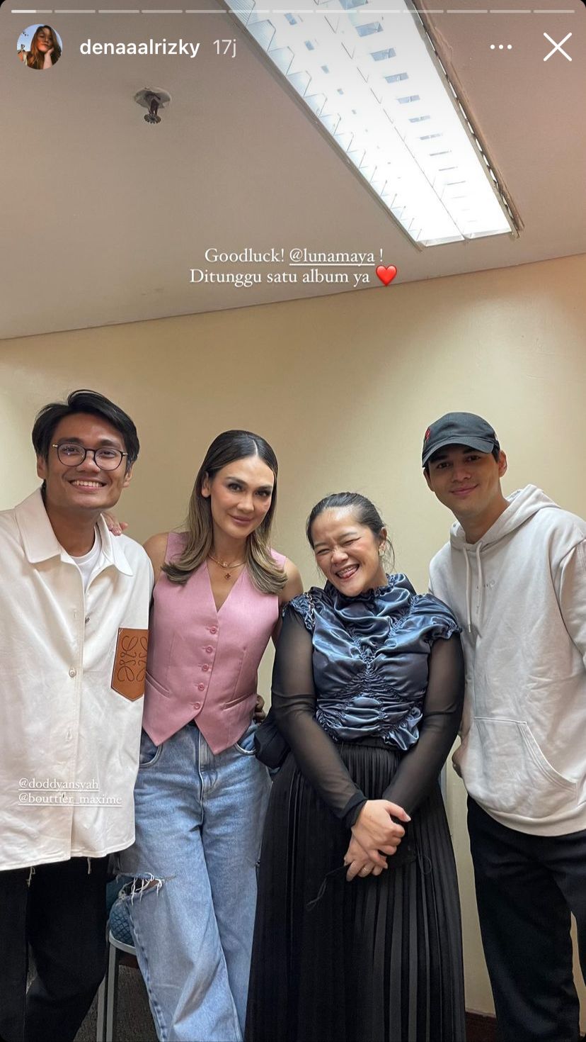 luna dan maxime nonton konser bareng © instagram