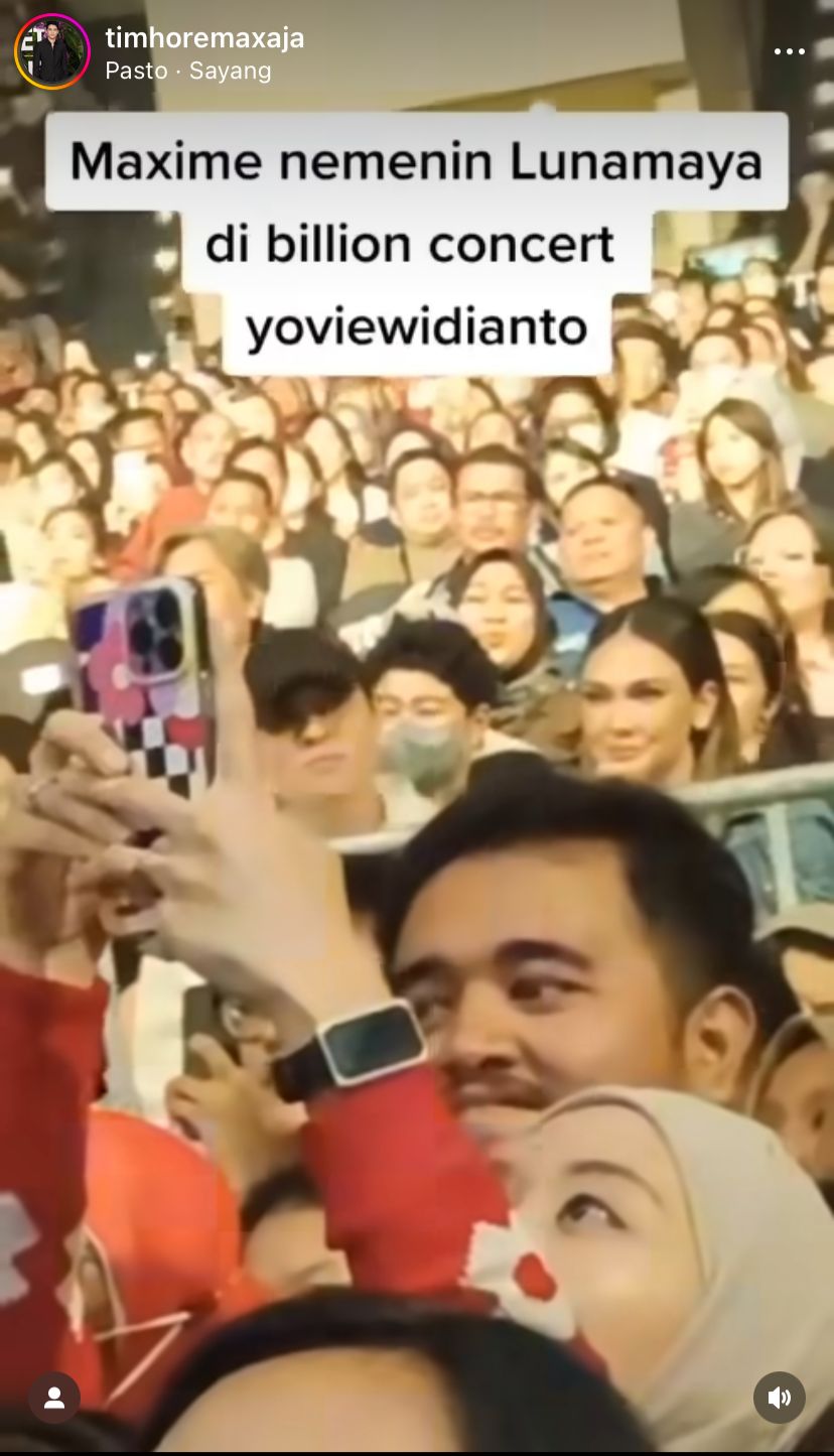 luna dan maxime nonton konser bareng © instagram luna dan maxime nonton konser bareng © instagram