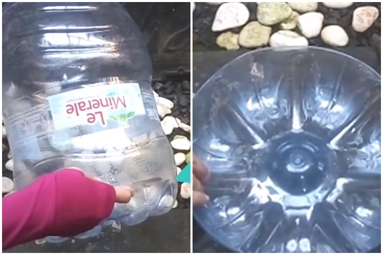 Tak perlu beli baru, trik bikin rak gelas dari galon bekas ini murah dan mudah ditiru