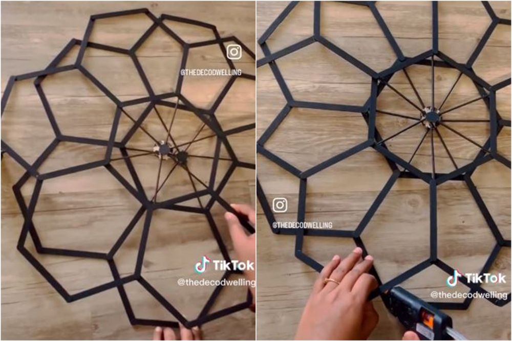 bikin hiasan dinding pakai stik eskrim © TikTok bikin hiasan dinding pakai stik eskrim © TikTok