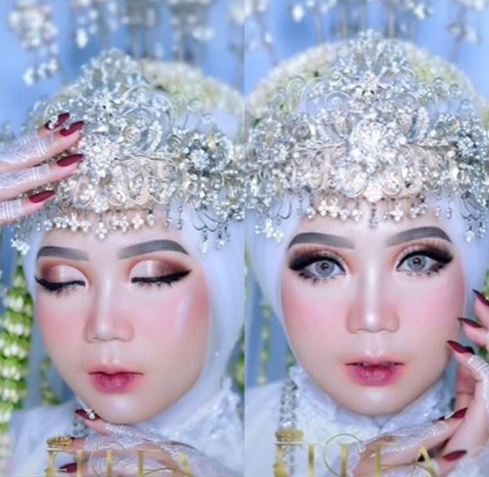 Transformasi makeup cewek sawo mateng hasilnya bikin pangling © 2023 brilio.net
