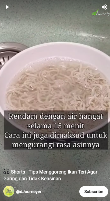 Tak direndam air cucian beras, ini trik goreng teri agar hasilnya garing dan tidak terlalu asin
