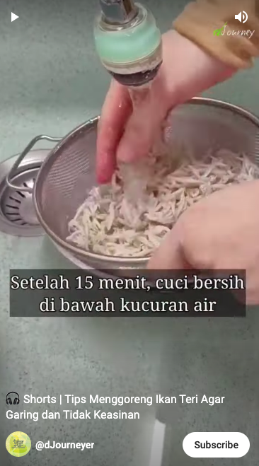 Tak direndam air cucian beras, ini trik goreng teri agar hasilnya garing dan tidak terlalu asin
