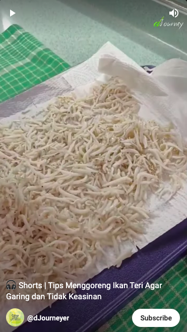 Tak direndam air cucian beras, ini trik goreng teri agar hasilnya garing dan tidak terlalu asin