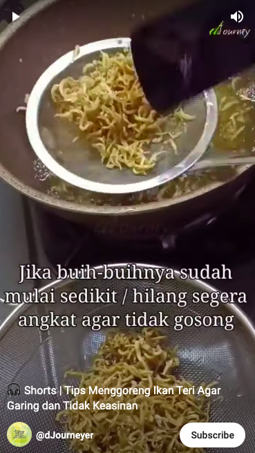 Tak direndam air cucian beras, ini trik goreng teri agar hasilnya garing dan tidak terlalu asin