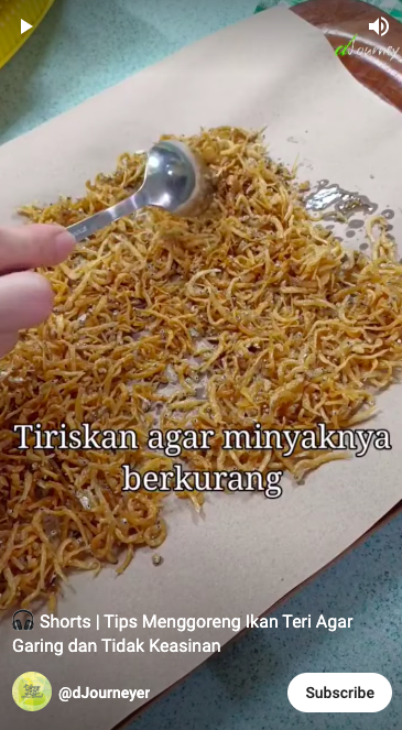 Tak direndam air cucian beras, ini trik goreng teri agar hasilnya garing dan tidak terlalu asin