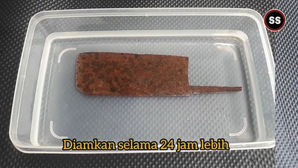 Tanpa digosok, ini cara ampuh hilangkan karat di pisau besi pakai satu bahan