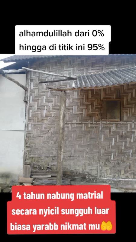 cicil material untuk bangun rumah © TikTok cicil material untuk bangun rumah © TikTok