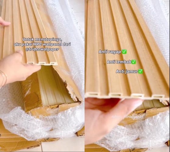 tips atasi tembok lembap dan berjamur © TikTok