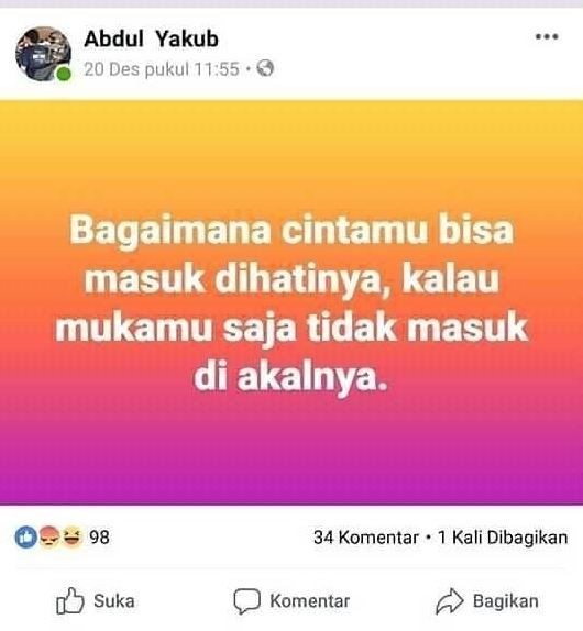 status facebook bikin angguk setuju © berbagai sumber