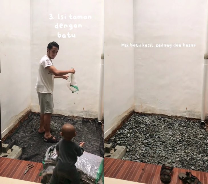 cara bikin taman kering © TikTok