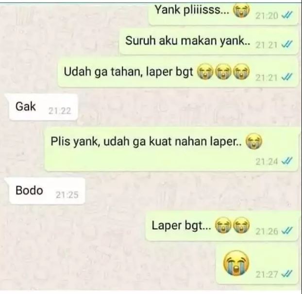 Chat lucu pacar posesif Berbagai sumber