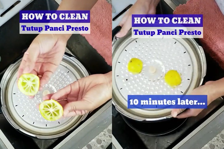 Cuma pakai 1 bahan alami, begini cara menghilangkan kotoran dan bau pada tutup panci presto