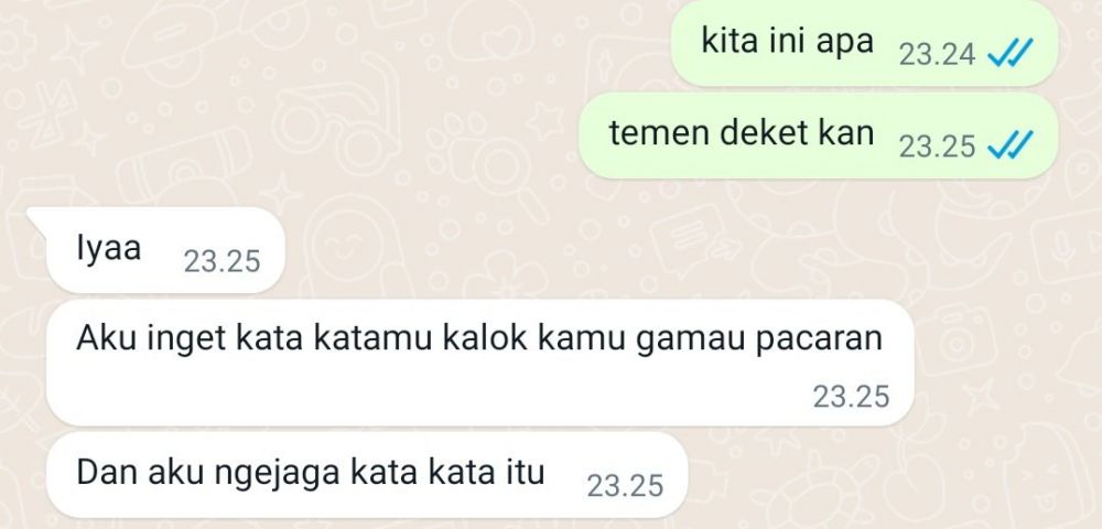 chat lucu minta kepastian dalam hubungan © berbagai sumber
